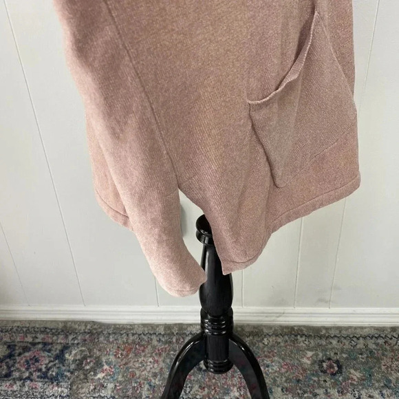 Wynne Lounge Button Front Cardigan Dusty Rose Oversized Fit Size P - Picture 10 of 14